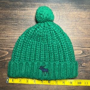 Abercrombie and Fitch Green Wool Blend Beanie